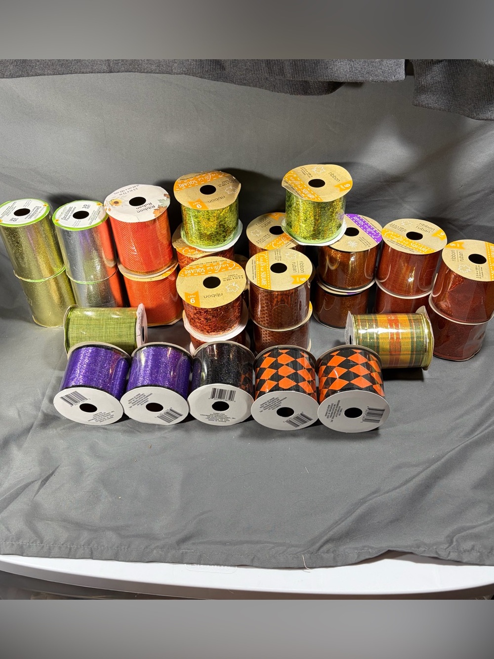 Lot of 29 Ribbon Wreath Crafts Bows Fall Halloween Crafters Square Autumn